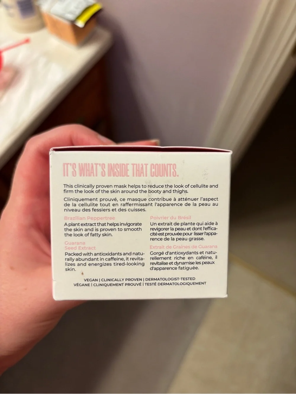 MAËLYS B-TIGHT Lift & Firm Booty Mask — Pink